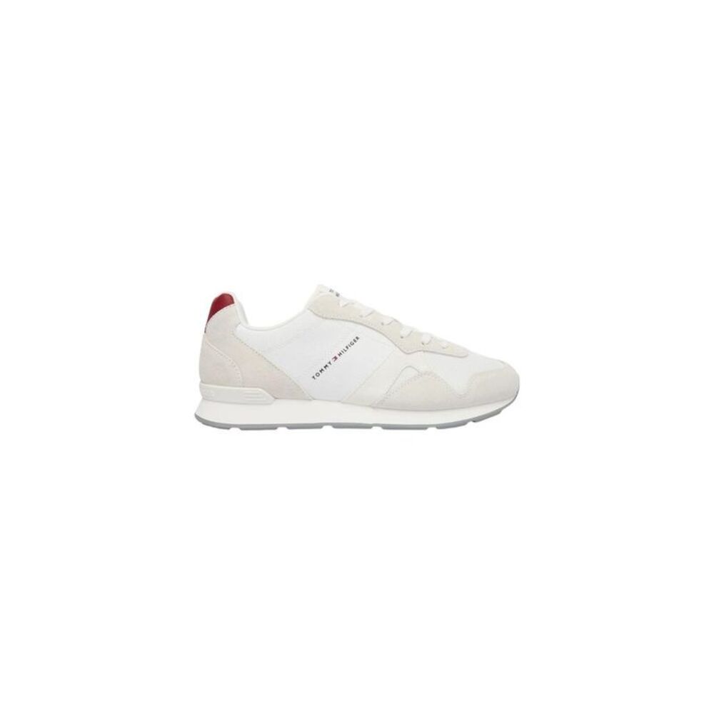 Tommy Hilfiger White Recycled Polyester Low Top Men's Sneakers